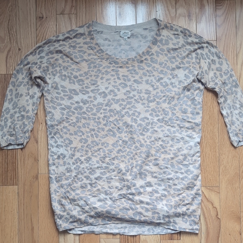 Wilfred Leopard Print Sweater